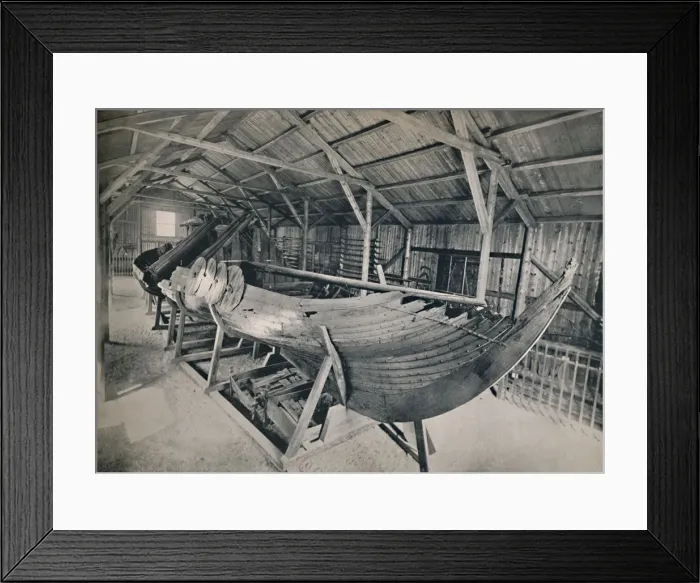 Framed Print : Viking Ship, 1914. Creator: Unknown Framed Print : Viking Ship, 1914. Creator: Unknown