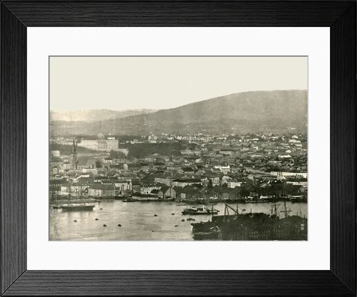 Framed Print : View of Christiania, (Oslo), Norway, 1895. Creator: Unknown Framed Print : View of Christiania, (Oslo), Norway, 1895. Creator: Unknown
