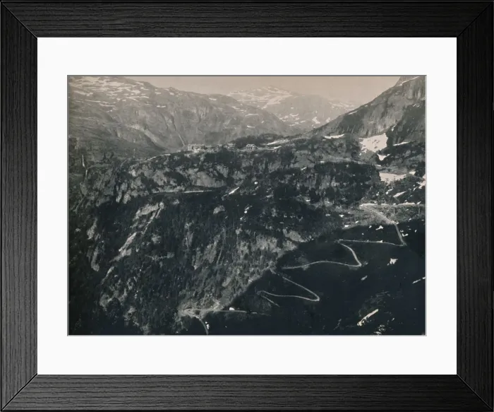 Framed Print : The Flaam Valley, looking towards Vatnehalsen, 1914. Creator: Unknown Framed Print : The Flaam Valley, looking towards Vatnehalsen, 1914. Creator: Unknown