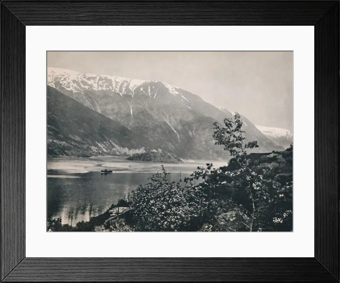 Framed Print : On the Hardanger Fjord, 1914. Creator: Unknown Framed Print : On the Hardanger Fjord, 1914. Creator: Unknown