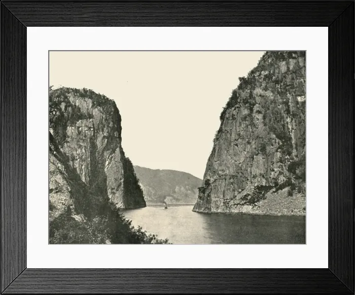 Framed Print : The Suldal Gate on the Suldalsvatnet, Norway, 1895. Creator: Axel Lindahl Framed Print : The Suldal Gate on the Suldalsvatnet, Norway, 1895. Creator: Axel Lindahl