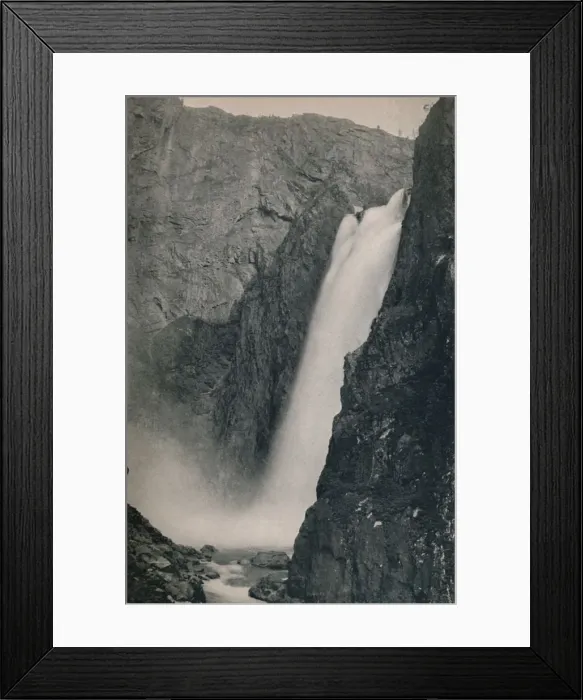 Framed Print : Voring Falls, 1914. Creator: Unknown Framed Print : Voring Falls, 1914. Creator: Unknown