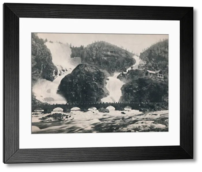 Framed Print : Laatefos, Hardanger, 1914. Creator: Unknown Framed Print : Laatefos, Hardanger, 1914. Creator: Unknown