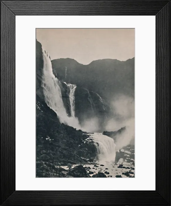 Framed Print : The Skjeggedal Falls, 1914. Creator: Unknown Framed Print : The Skjeggedal Falls, 1914. Creator: Unknown