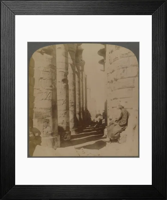 Framed Print : The famous colonnade of the great Hypostyle Hall in the Temple of Karnak, Thebes, Egypt, 1897 Framed Print : The famous colonnade of the great Hypostyle Hall in the Temple of Karnak, Thebes, Egypt, 1897