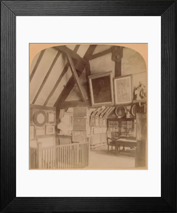 Framed Print : The Library in Shakespeares House, Stratford-on-Avon, England, 1900 Framed Print : The Library in Shakespeares House, Stratford-on-Avon, England, 1900