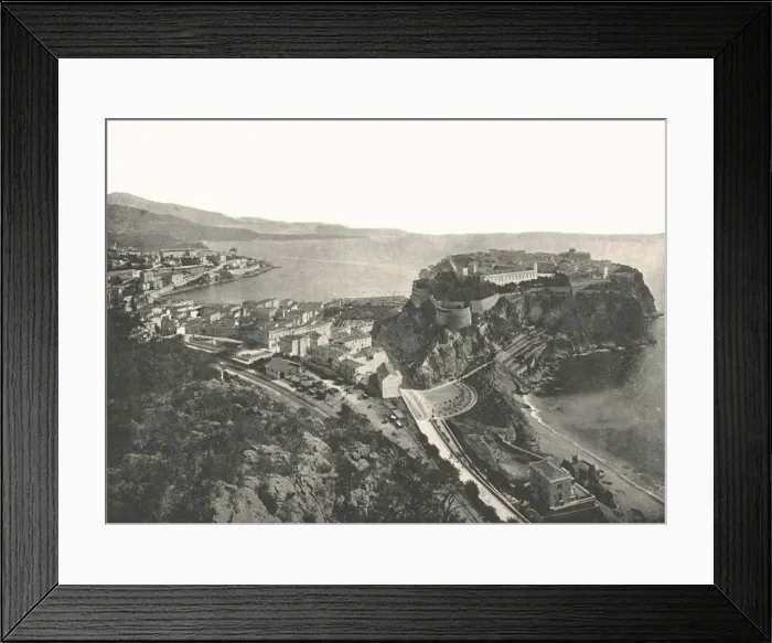 Framed Print : Birds eye view, Monte Carlo, Monaco, 1895. Creator: Unknown Framed Print : Birds eye view, Monte Carlo, Monaco, 1895. Creator: Unknown