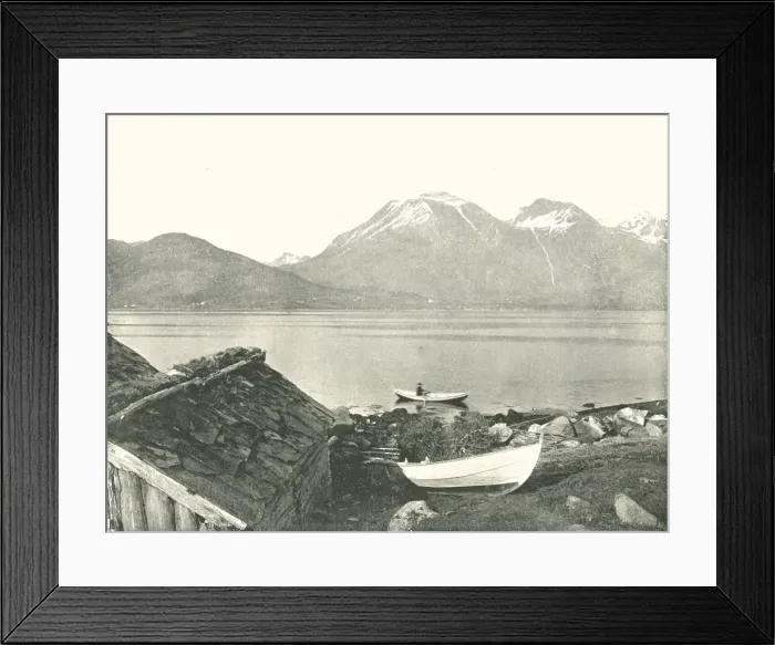 Framed Print : The Hardangerfjord at Rosendal, Norway, 1895. Creator: Unknown Framed Print : The Hardangerfjord at Rosendal, Norway, 1895. Creator: Unknown