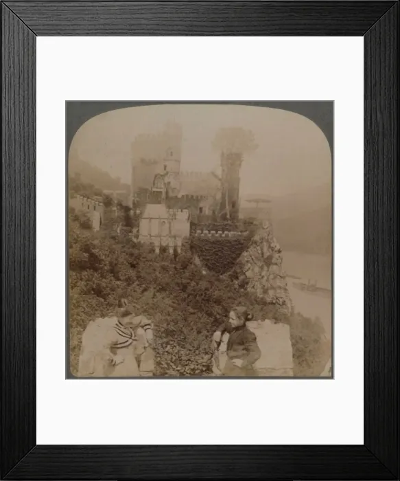 Framed Print : The Rheinstein, most picturesque of Rhenish Castles - N. from S. wall of bastion, Germany, 1902 Framed Print : The Rheinstein, most picturesque of Rhenish Castles - N. from S. wall of bastion, Germany, 1902
