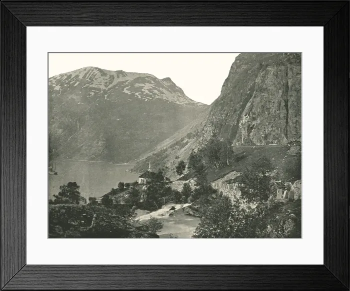 Framed Print : Merok, on the Geirangerfjord, Norway, 1895. Creator: Poulton & Co Framed Print : Merok, on the Geirangerfjord, Norway, 1895. Creator: Poulton & Co