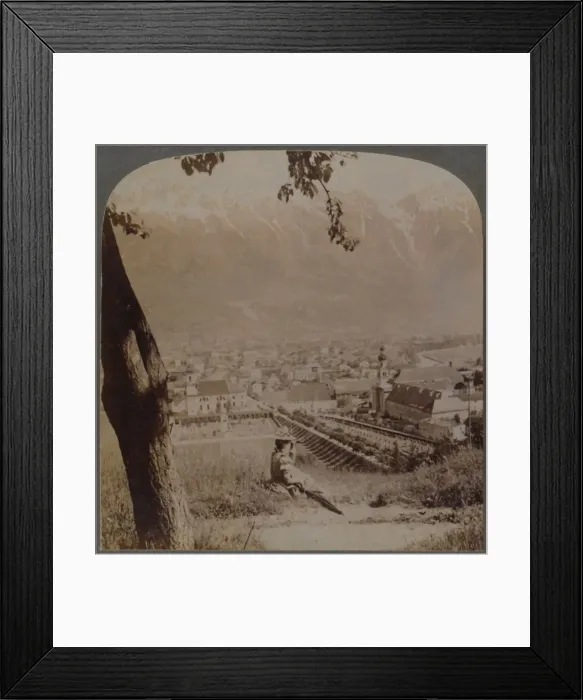 Framed Print : Picturesque Innsbruck, the Capital of Tyrol, Austria - Below the stern Bavarian Alps Framed Print : Picturesque Innsbruck, the Capital of Tyrol, Austria - Below the stern Bavarian Alps