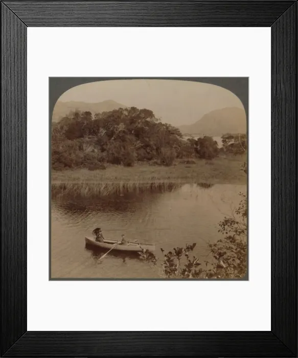 Framed Print : On the Upper Lake of pretty Killarney, Ireland, 1901. Creator: Underwood & Underwood Framed Print : On the Upper Lake of pretty Killarney, Ireland, 1901. Creator: Underwood & Underwood