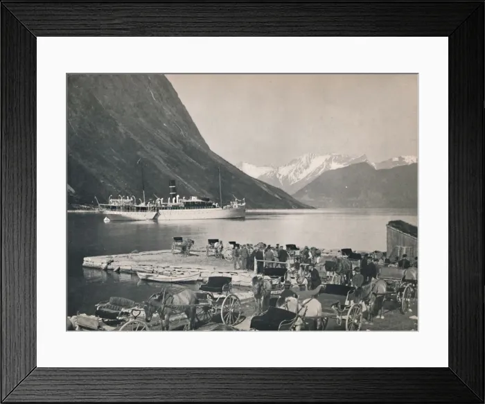 Framed Print : Oie, Hjorundfjord, 1914. Creator: Unknown Framed Print : Oie, Hjorundfjord, 1914. Creator: Unknown