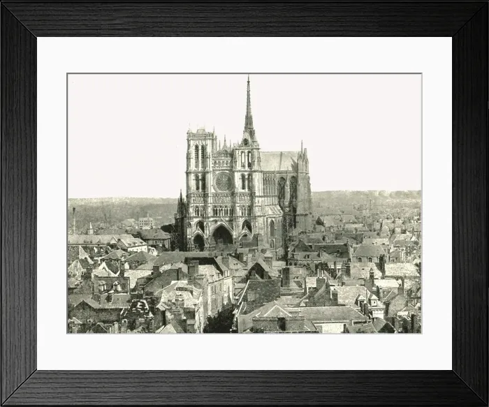 Framed Print : View from the Belfry, Amiens, France, 1895. Creator: Unknown