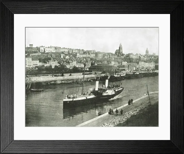 Framed Print : View from West Pier, Boulogne, France, 1895. Creator: Unknown Framed Print : View from West Pier, Boulogne, France, 1895. Creator: Unknown