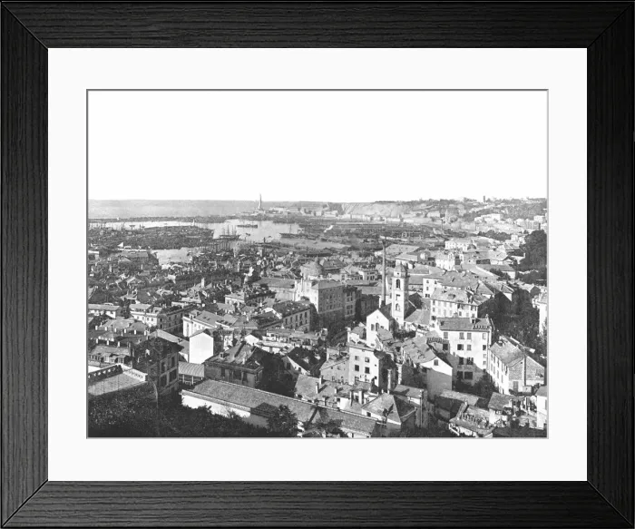 Framed Print : General view of the city of Genoa, Italy, 1895. Creator: W &s Ltd Framed Print : General view of the city of Genoa, Italy, 1895. Creator: W &s Ltd