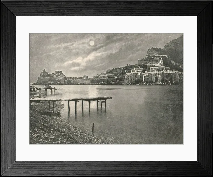 Framed Print : View from the Bay, La Spezia, Italy, 1895. Creator: Unknown Framed Print : View from the Bay, La Spezia, Italy, 1895. Creator: Unknown
