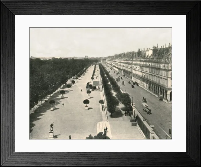 Framed Print : The Rue de Rivoli, Paris, France, 1895. Creator: Unknown Framed Print : The Rue de Rivoli, Paris, France, 1895. Creator: Unknown