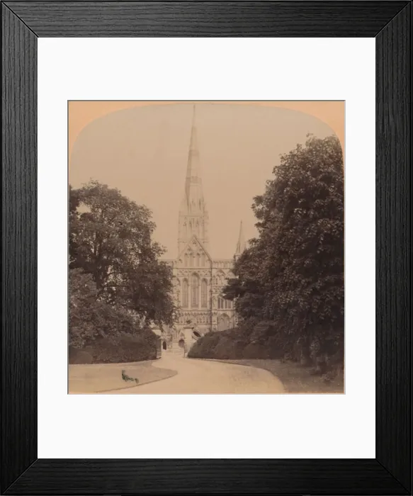 Framed Print : Salisbury Cathedral (northwest front) England, first great Church of the early English Style Framed Print : Salisbury Cathedral (northwest front) England, first great Church of the early English Style
