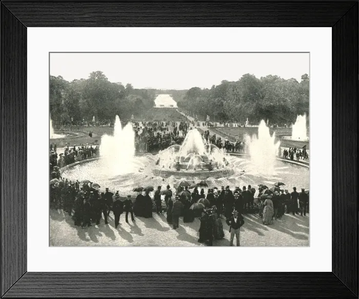 Framed Print : The Palace Fountains, Versailles, France, 1895. Creator: Unknown Framed Print : The Palace Fountains, Versailles, France, 1895. Creator: Unknown