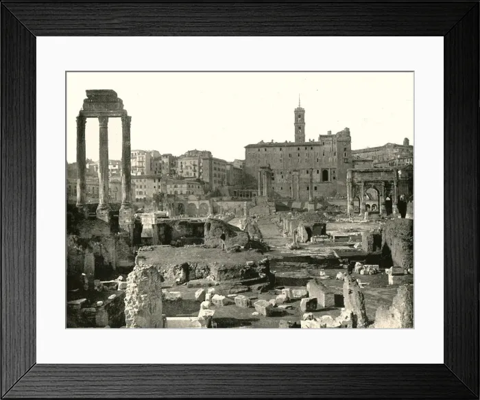 Framed Print : General view of the Forum, Rome, Italy, 1895. Creator: W &s Ltd Framed Print : General view of the Forum, Rome, Italy, 1895. Creator: W &s Ltd
