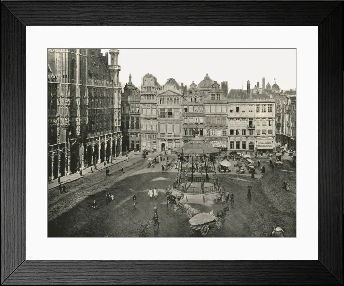Framed Print : The Hotel de Ville, Brussels, Belgium, 1895. Creator: Unknown Framed Print : The Hotel de Ville, Brussels, Belgium, 1895. Creator: Unknown