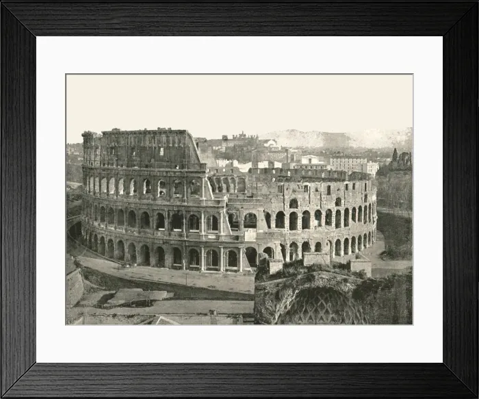 Framed Print : The Colosseum, Rome, Italy, 1895. Creator: W &s Ltd Framed Print : The Colosseum, Rome, Italy, 1895. Creator: W &s Ltd
