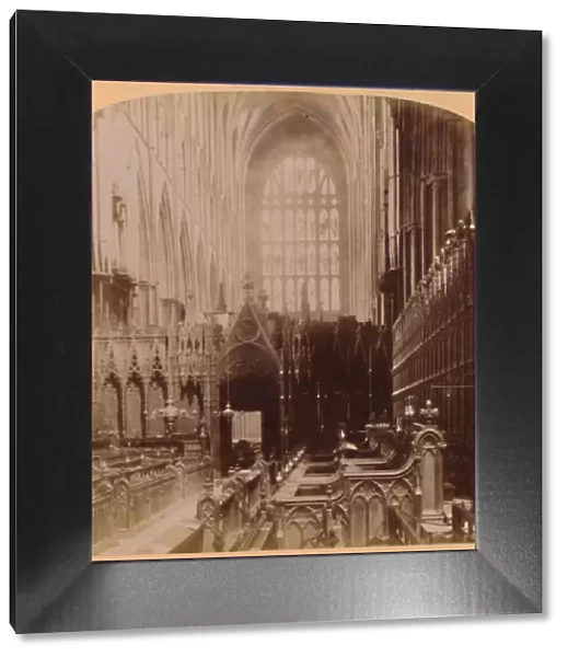 Interior of Westminster Abbey, London, England, 1896. Creator: Underwood & Underwood