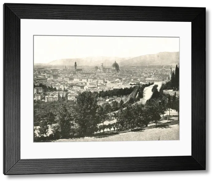 Framed Print : Panorama of the city of Florence, Italy, 1895. Creator: W &s Ltd Framed Print : Panorama of the city of Florence, Italy, 1895. Creator: W &s Ltd