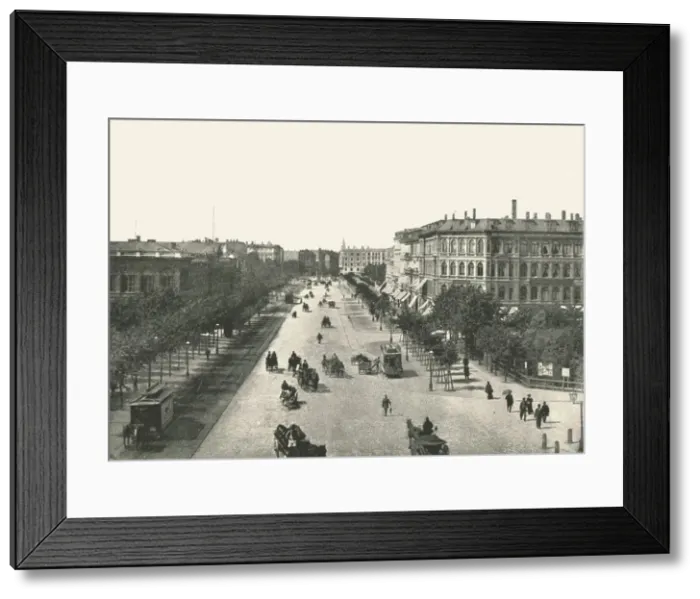 Framed Print : The Vesterbrogade, Copenhagen, Denmark, 1895. Creator: Unknown Framed Print : The Vesterbrogade, Copenhagen, Denmark, 1895. Creator: Unknown