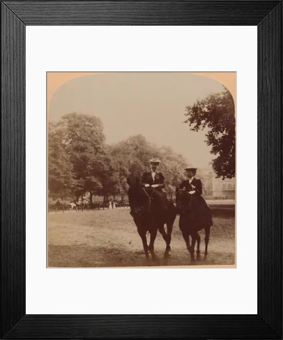 Framed Print : An Early Morning Ride, Rotten Row, Hyde Park, London, England, 1896 Framed Print : An Early Morning Ride, Rotten Row, Hyde Park, London, England, 1896