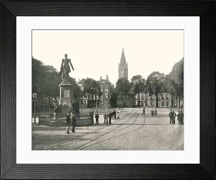 Framed Print : View of the Vyverberg Square, The Hague, Netherlands, 1895. Creator: Unknown Framed Print : View of the Vyverberg Square, The Hague, Netherlands, 1895. Creator: Unknown