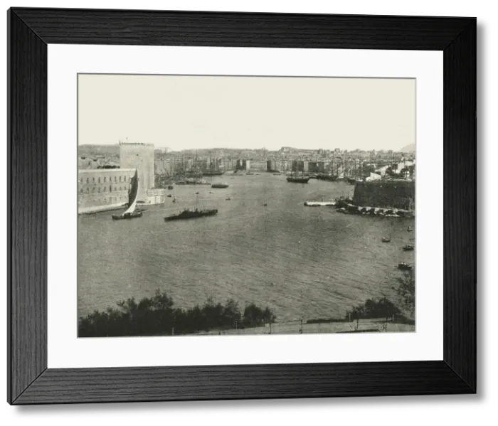 Framed Print : Harbour view, Marseilles, France, 1895. Creator: Unknown Framed Print : Harbour view, Marseilles, France, 1895. Creator: Unknown