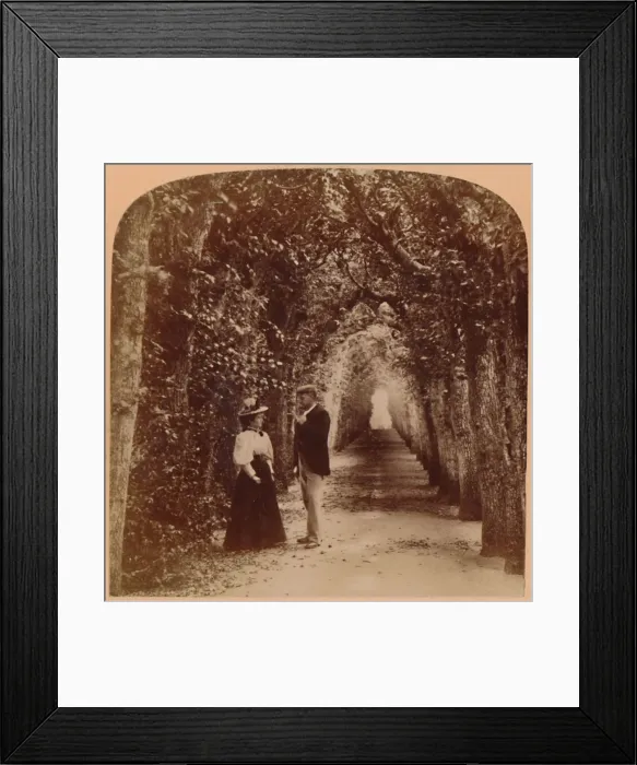 Framed Print : Queen Marys Bower, Hampton Court, London, England, 1896. Creator: Underwood & Underwood Framed Print : Queen Marys Bower, Hampton Court, London, England, 1896. Creator: Underwood & Underwood
