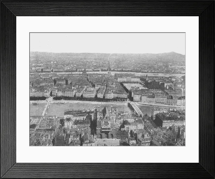 Framed Print : General view, Lyons, France, 1895. Creator: Unknown Framed Print : General view, Lyons, France, 1895. Creator: Unknown