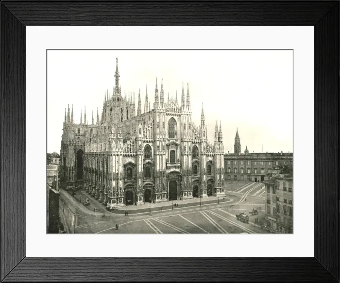 Framed Print : The Cathedral, Milan, Italy, 1895. Creator: Unknown Framed Print : The Cathedral, Milan, Italy, 1895. Creator: Unknown