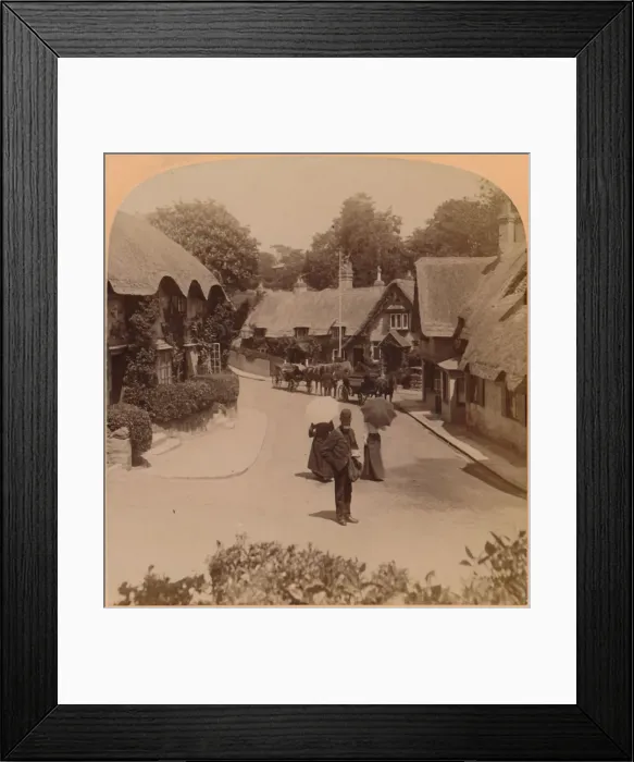 Framed Print : The quaint Homes of Shanklin, Isle fo Wight, England, 1900. Creator: Underwood & Underwood