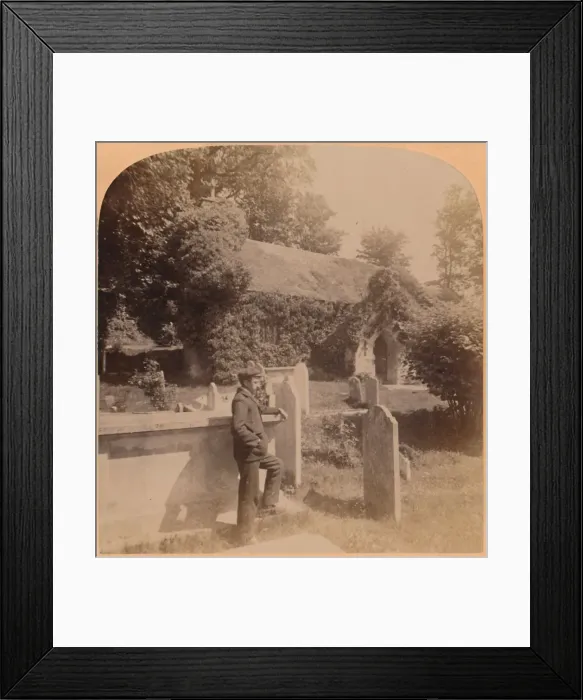 Framed Print : The tiny Norman Church, quaintest spot in England, Bonchurch, Isle of Wight, 1900 Framed Print : The tiny Norman Church, quaintest spot in England, Bonchurch, Isle of Wight, 1900