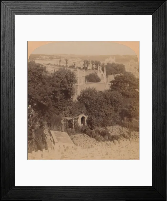 Framed Print : General View of Truro, Cornwall, England, 1900. Creator: Underwood & Underwood Framed Print : General View of Truro, Cornwall, England, 1900. Creator: Underwood & Underwood