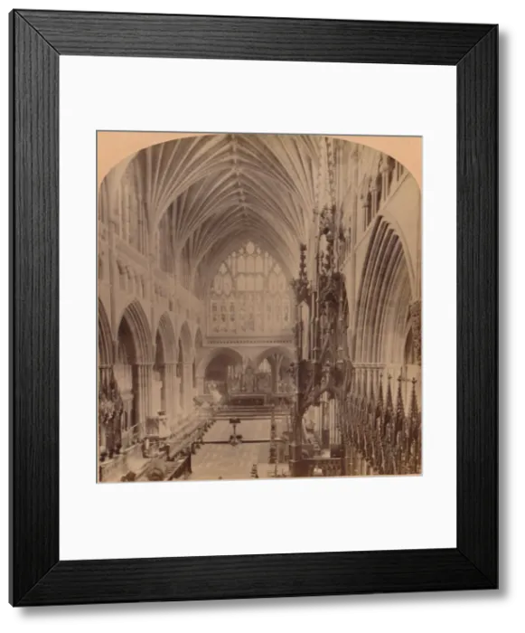 Framed Print : The Choir from the western end, Cathedral, Exeter, England, 1900 Framed Print : The Choir from the western end, Cathedral, Exeter, England, 1900