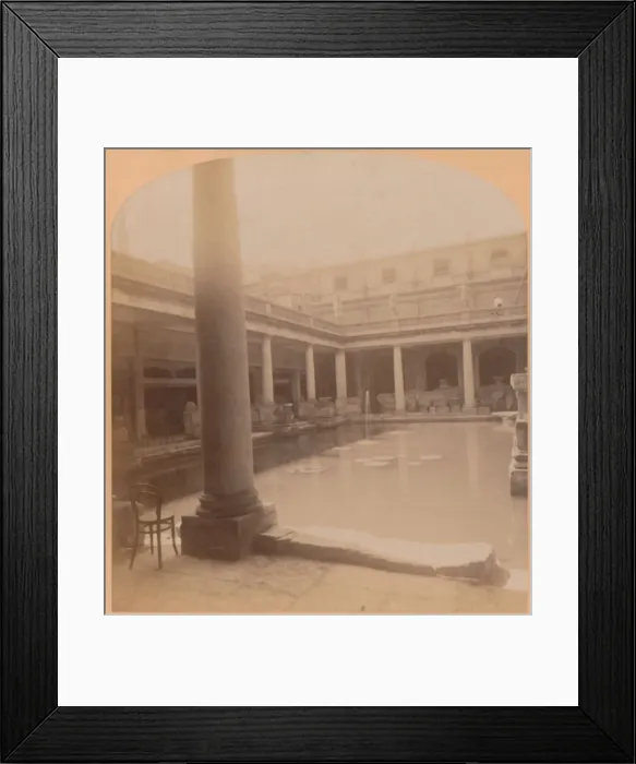 Framed Print : The old Roman Bath, Bath, England, 1900. Creator: Underwood & Underwood Framed Print : The old Roman Bath, Bath, England, 1900. Creator: Underwood & Underwood