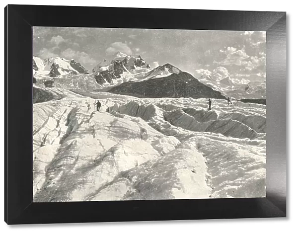 Roseg Glacier near Pontresina, Engadine, Switzerland, 1895. Creator: Unknown