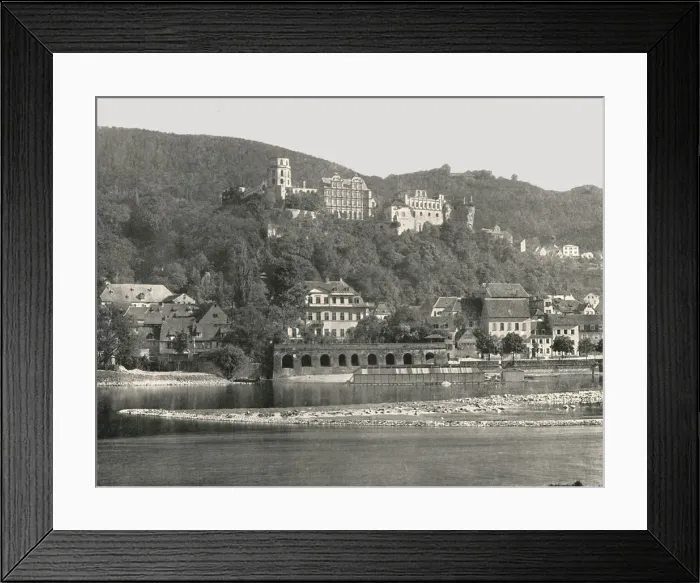 Framed Print : The Castle, Heidelberg, Germany, 1895. Creator: W &s Ltd Framed Print : The Castle, Heidelberg, Germany, 1895. Creator: W &s Ltd