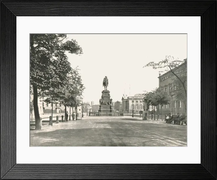 Framed Print : Statue of Frederick the Great, Unter Den Linden, Berlin, Germany, 1895. Creator Framed Print : Statue of Frederick the Great, Unter Den Linden, Berlin, Germany, 1895. Creator