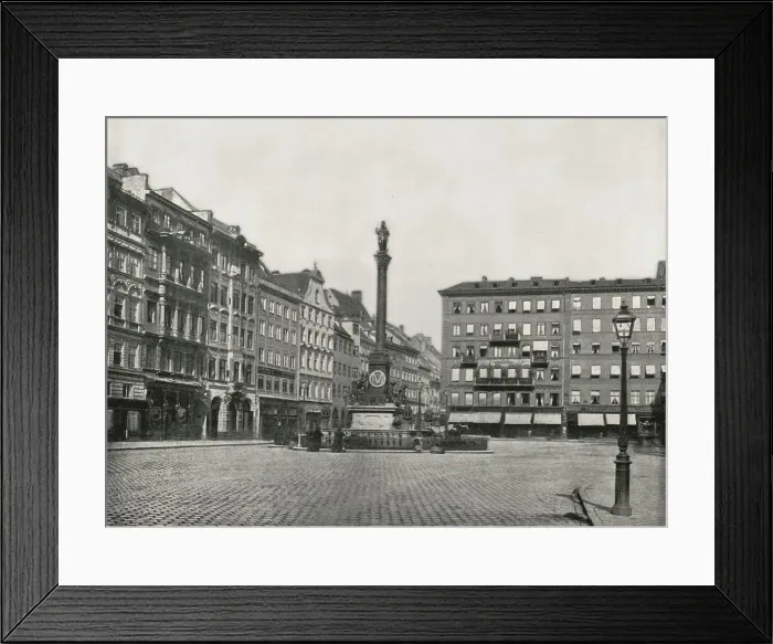 Framed Print : The Karolinenplatz, Munich, Germany, 1895. Creator: W &s Ltd Framed Print : The Karolinenplatz, Munich, Germany, 1895. Creator: W &s Ltd