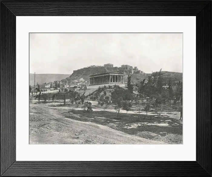 Framed Print : The Agora and Acropolis, Athens, Greece, 1895. Creator: Unknown Framed Print : The Agora and Acropolis, Athens, Greece, 1895. Creator: Unknown