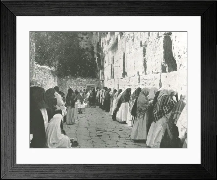 Framed Print : The Wailing Wall, Jerusalem, Palestine, 1895. Creator: W &s Ltd Framed Print : The Wailing Wall, Jerusalem, Palestine, 1895. Creator: W &s Ltd