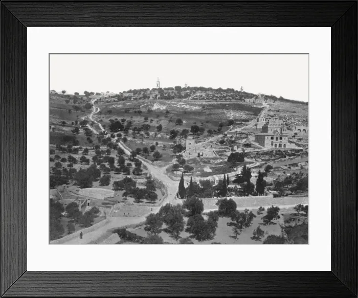 Framed Print : Mount of Olives, Jerusalem, Palestine, 1895. Creator: W &s Ltd Framed Print : Mount of Olives, Jerusalem, Palestine, 1895. Creator: W &s Ltd
