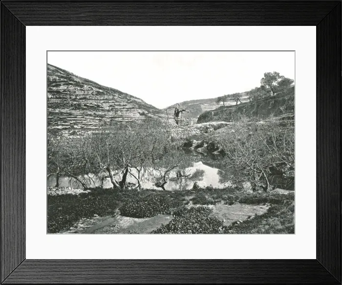 Framed Print : The Pool of Siloam, Jerusalem, Palestine, 1895. Creator: W &s Ltd Framed Print : The Pool of Siloam, Jerusalem, Palestine, 1895. Creator: W &s Ltd