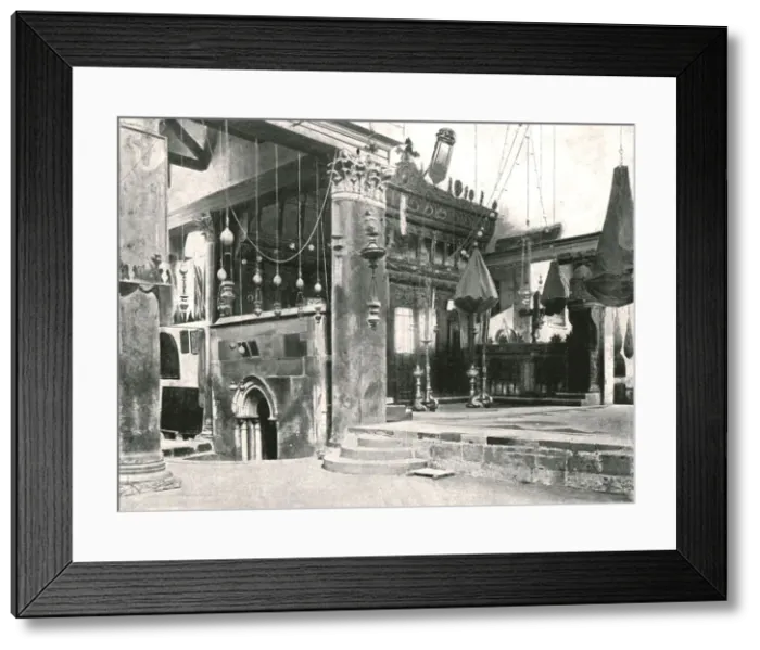 Framed Print : Interior of the Church of the Nativity, Bethlehem, Palestine, 1895. Creator: Unknown Framed Print : Interior of the Church of the Nativity, Bethlehem, Palestine, 1895. Creator: Unknown